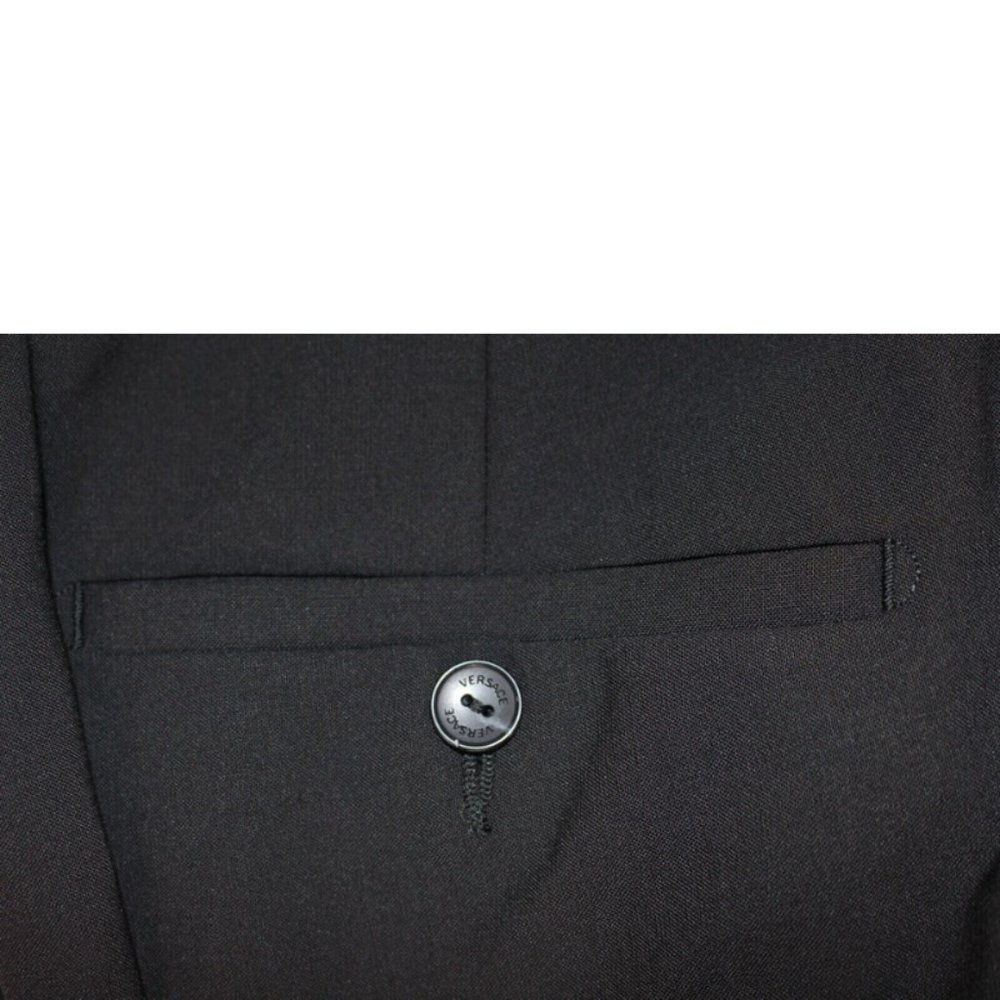 Versace Collection Wool/Polyester/Elastine Black … - image 6